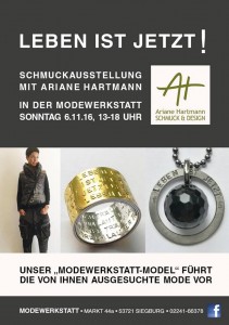 LEBEN IST JETZT in der Moderwerkstatt von Birgitta Bachem