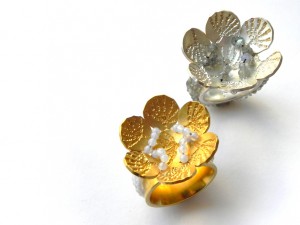 IM WORT PUSTEBLUME Ringe mit Ringschiene