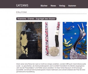 Blogbeitrag auf GATZANIS von Nicole Carina Fritz 
